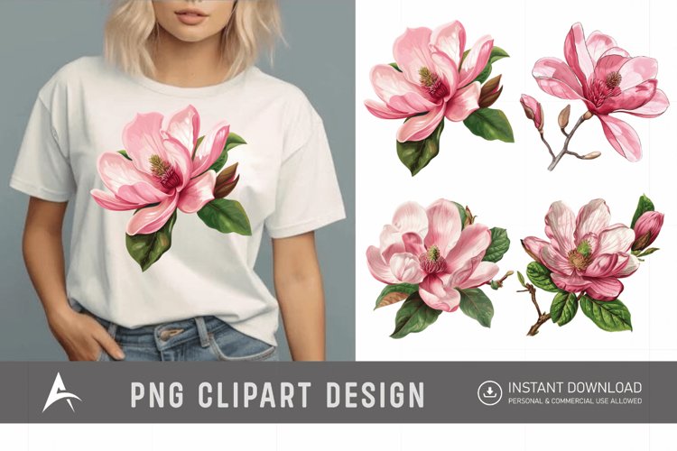 Magnolia Clipart Image 7