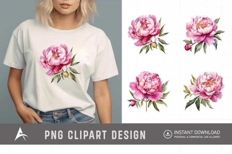 Peony Botanical Illustration Image 9