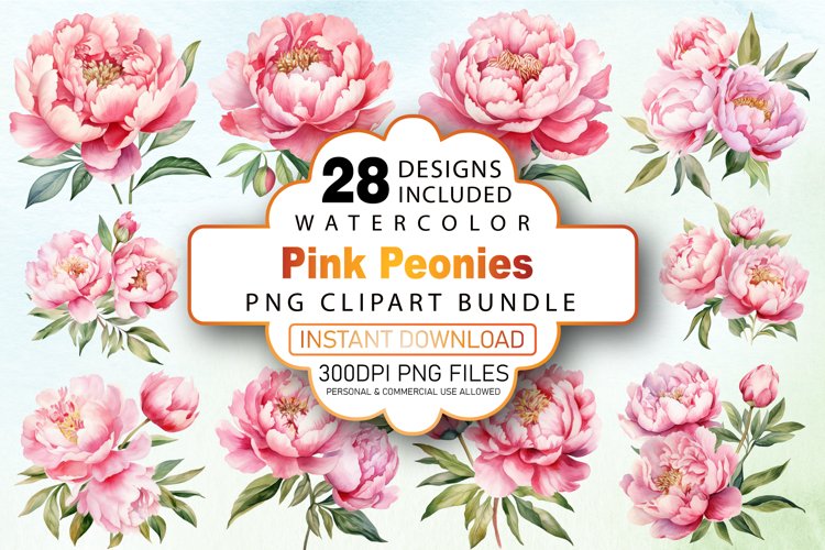 Peony Botanical Illustration Image 2