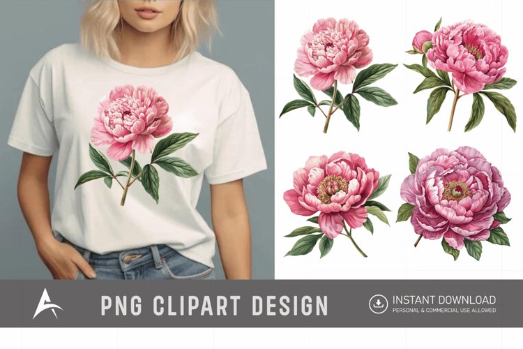 Peony Botanical Illustration Image 24