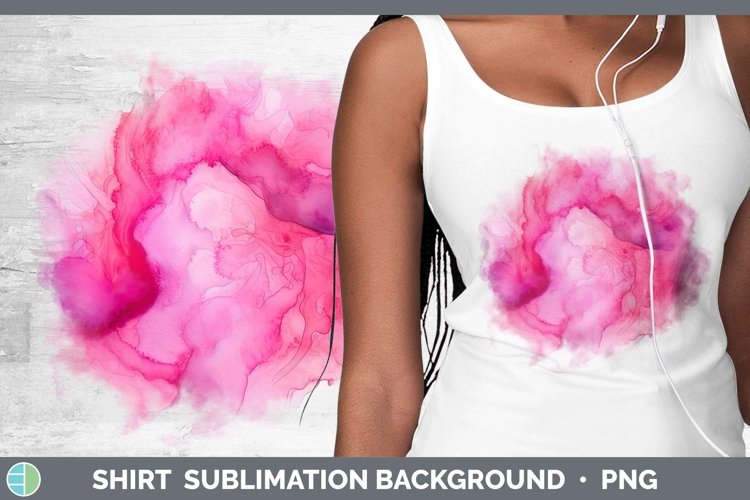 Watercolor Pink Shirt Sublimation Sublimation Background Des
