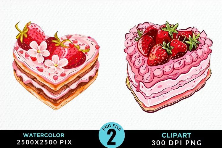 Watercolor Pink Valentines PNG Clipart
