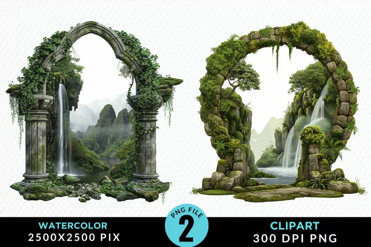 Watercolor Pirates Cove Exquisite Clipart