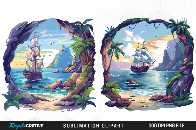 Pirate Ship Clipart Image 4