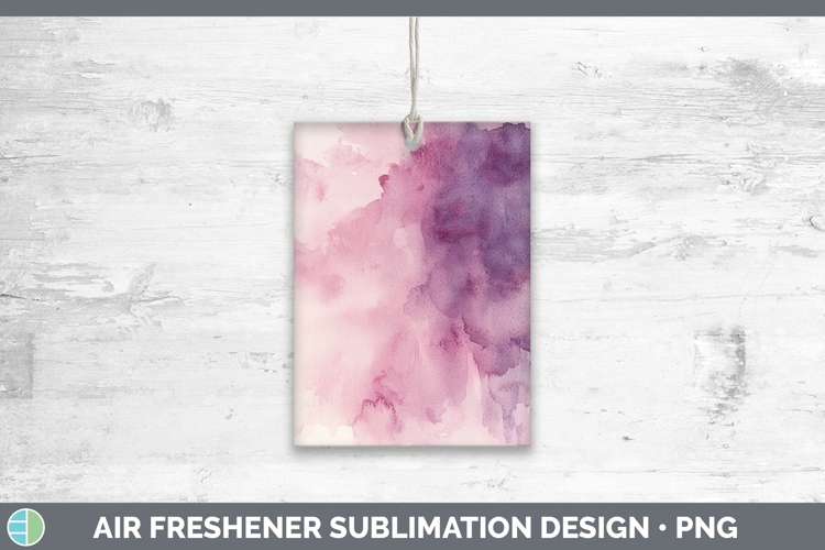 Watercolor Plum Air Freshener Sublimation Car Freshener Desi