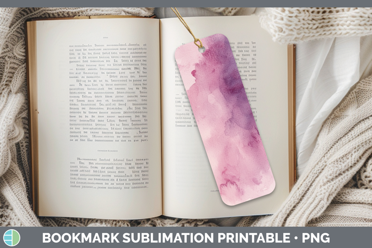 Watercolor Plum Bookmark Sublimation Printable Designs