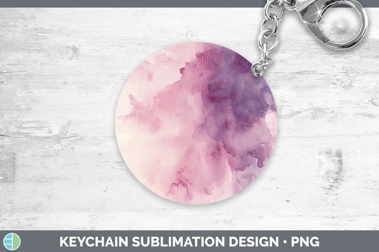 Watercolor Plum Keychain Sublimation Keyring Designs