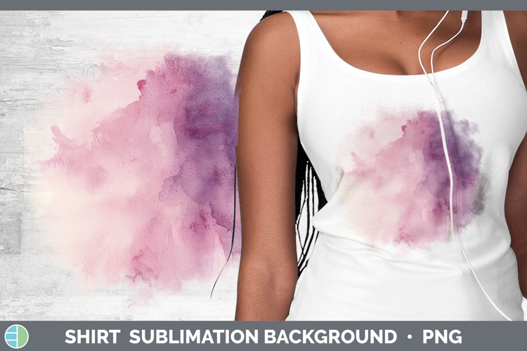 Watercolor Plum Shirt Sublimation Sublimation Background Des