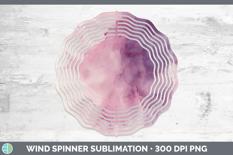 Watercolor Plum Wind Spinner Sublimation Spinner Designs