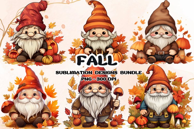 Fall Gnome Clipart Image 7