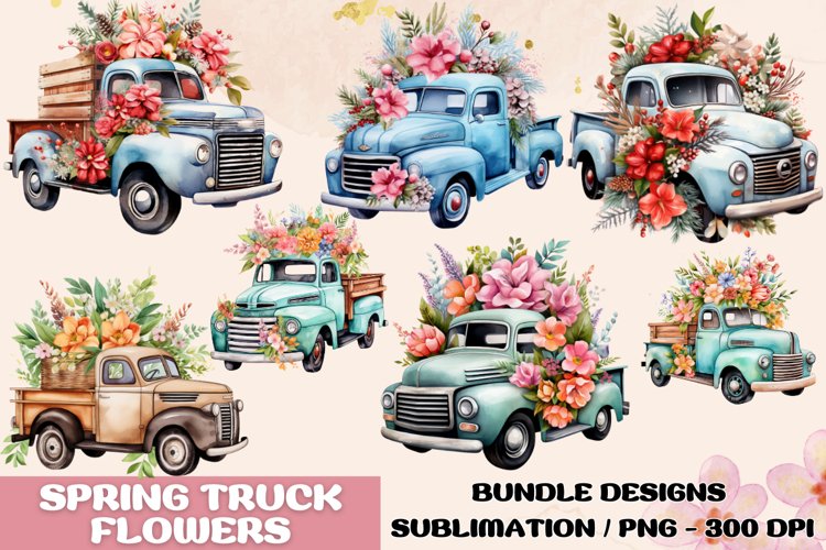 Vintage Truck Clipart Image 4