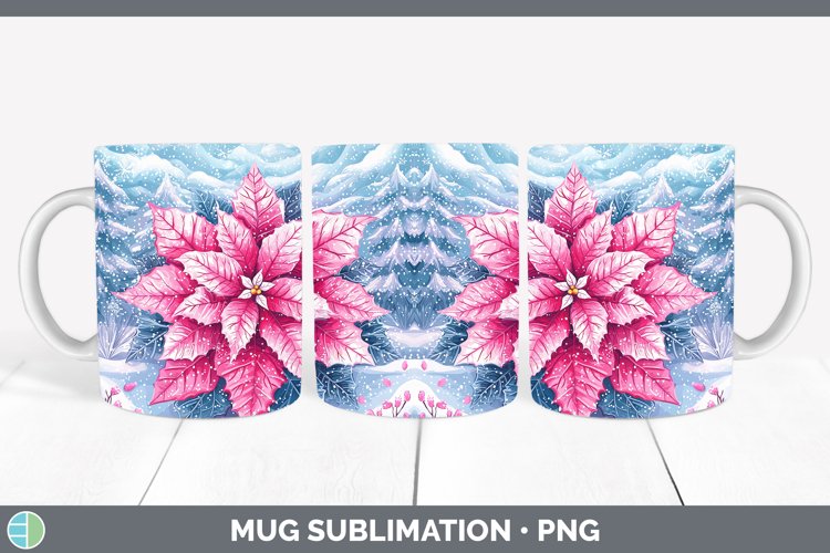 GorgeousWatercolor Mug Wrap design.
