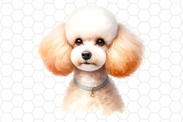 Watercolor Poodle Clipart, Dog Sublimation PNG