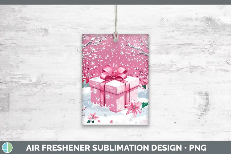 Watercolor Presents Air Freshener Sublimation Car Freshener