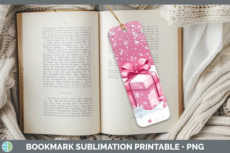 Watercolor Presents Bookmark Sublimation Printable Designs