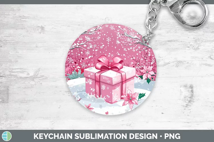 Watercolor Presents Keychain Sublimation Keyring Designs