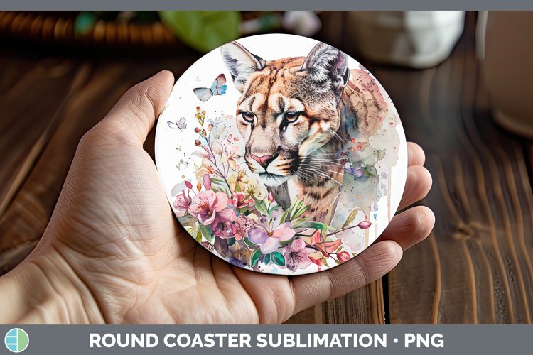 GorgeousWatercolor Round Coaster design.