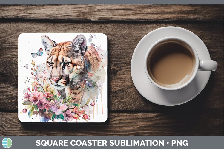 GorgeousWatercolor Square Coaster design.