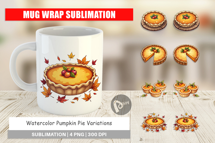 Pumpkin Pie Mug Wrap