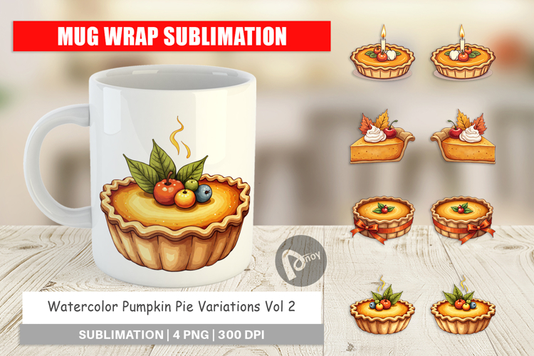 Pumpkin Pie Mug Wrap