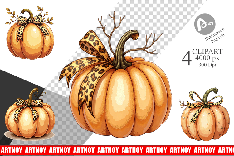 Pumpkin Fall Clipart Image 14