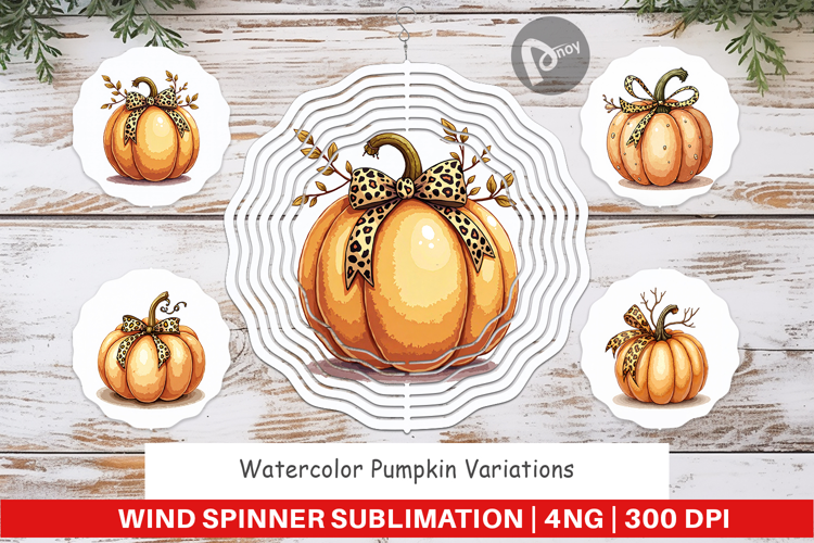Pumpkin Variations Wind Spinner