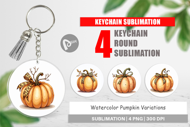 Pumpkin Variations Keychain