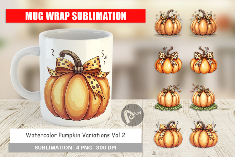 Pumpkin Variations Mug Wrap