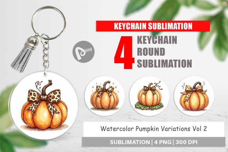 Pumpkin Variations Keychain