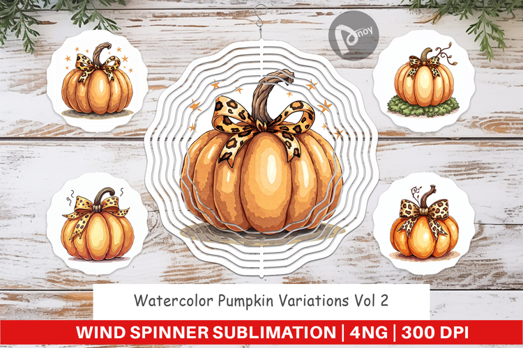 Pumpkin Variations Wind Spinner