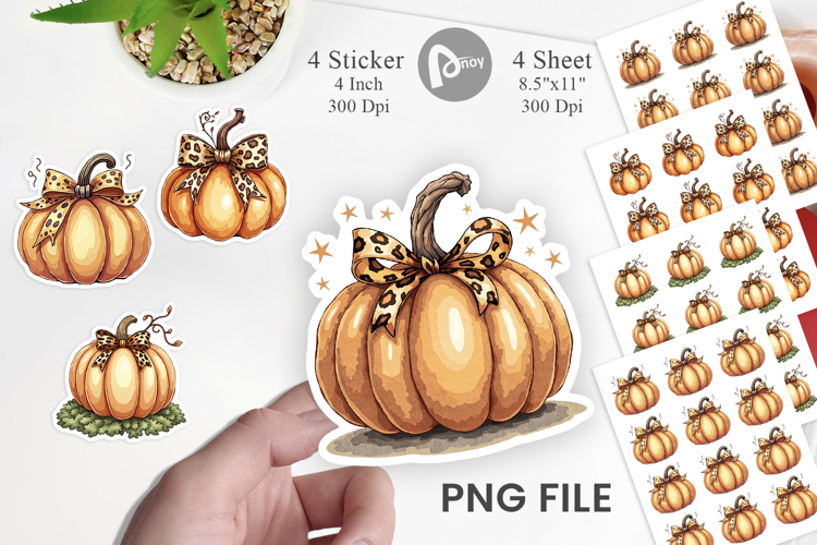 Pumpkin Variations Sticker