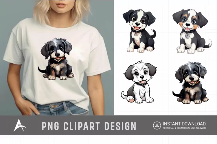 Watercolor Puppy Clipart,Baby Animal Clipart