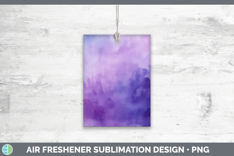 Watercolor Purple Air Freshener Sublimation Car Freshener De