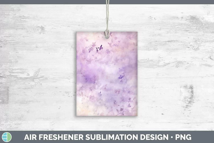 Watercolor Purple Air Freshener Sublimation Car Freshener De