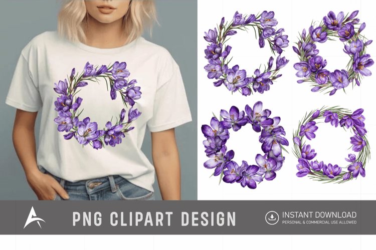 Purple Flower Clipart