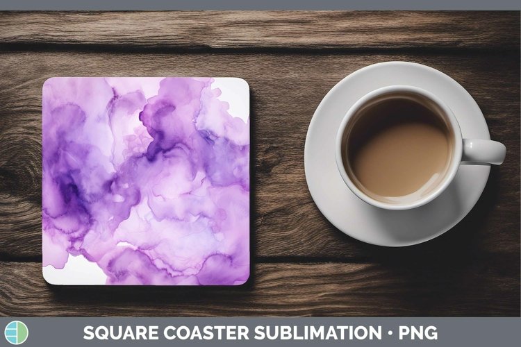 GorgeousWatercolor Square Coaster design.