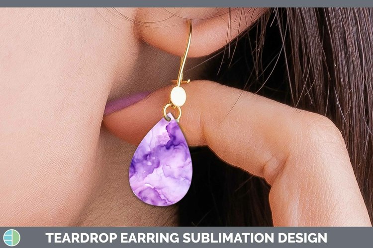 GorgeousWatercolor Teardrop Earrings design.