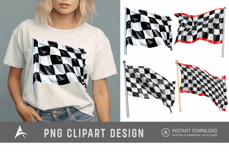 Racing Flags Clipart Image 14