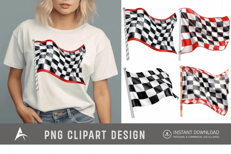 Racing Flags Clipart Image 10