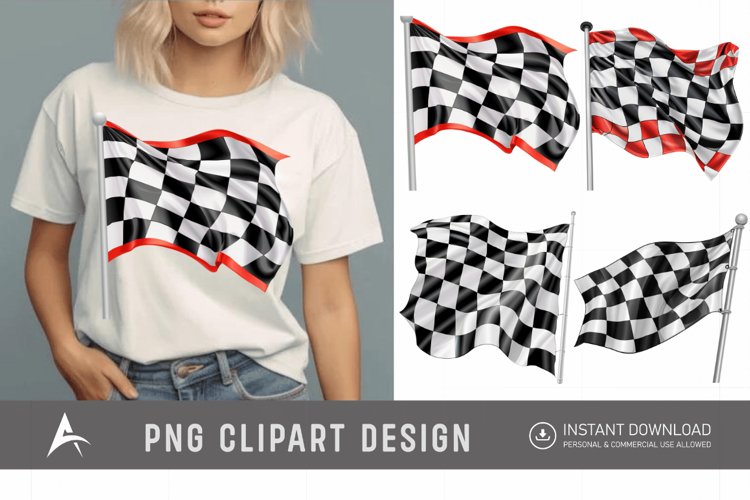 Racing Flags Clipart Image 8