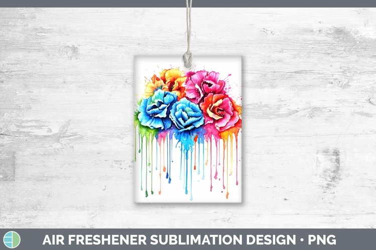 GorgeousWatercolor Rainbow Air Freshener design.