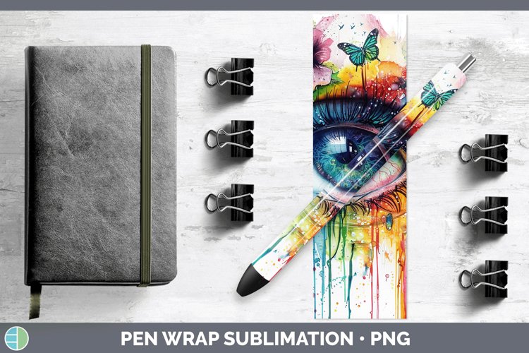 GorgeousWatercolor Pen Wrap design.