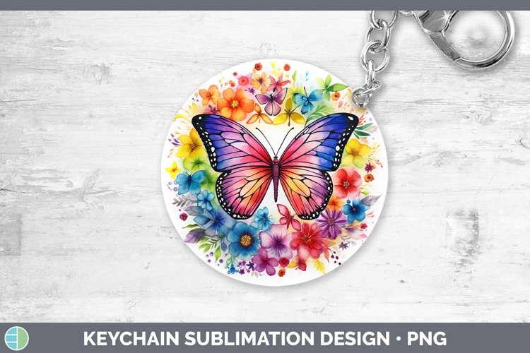 GorgeousWatercolor Keychain design.