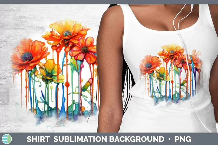 Watercolor Rainbow Marigold Shirt | Sublimation Sublimation