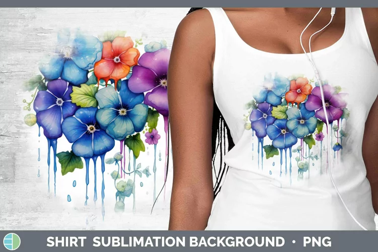 Watercolor Rainbow Periwinkle Shirt | Sublimation Sublimatio