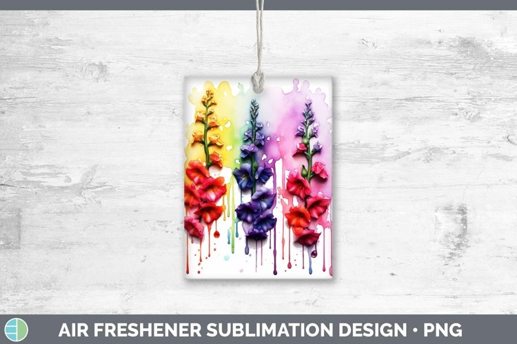GorgeousWatercolor Rainbow Air Freshener design.