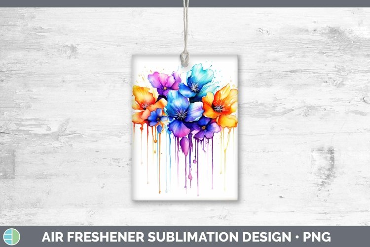 GorgeousWatercolor Rainbow Air Freshener design.