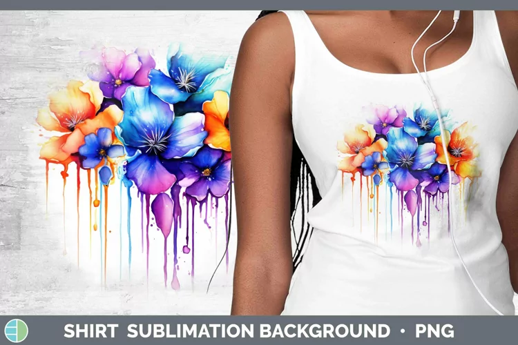 Watercolor Rainbow Violet Shirt | Sublimation Sublimation Ba