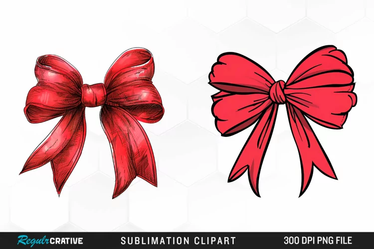 Red Bow Illustration PNG Clipart