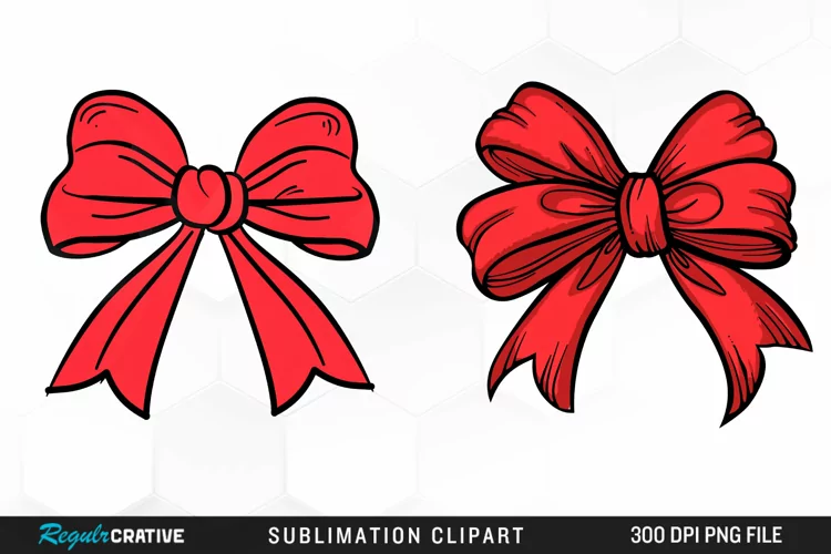 Red Bow Illustration PNG Clipart